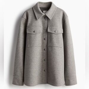 H&M GRAY SHACKET L